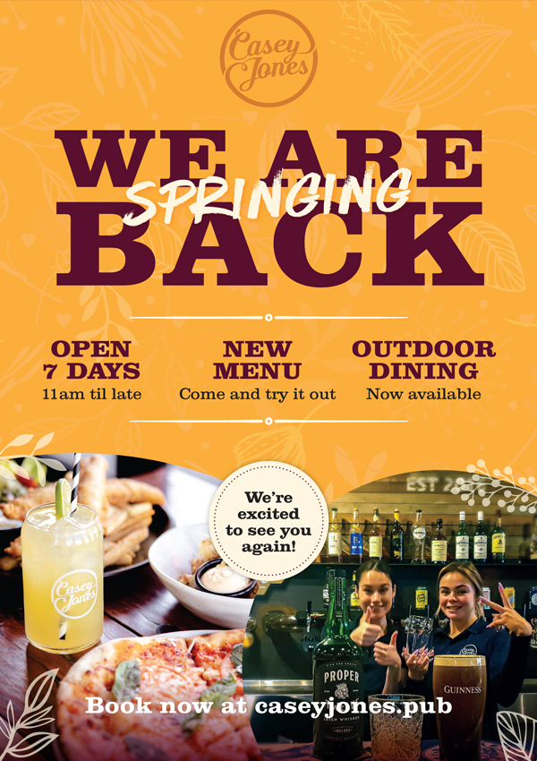 We Are Back! Open 7 days, 11am til late. New Menu, come and try it out! Outdoor dining is now available!